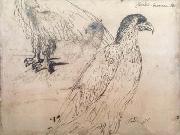Claude Lorrain Eagles (mk17) oil on canvas